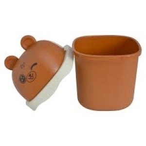 LIXEIRA DE URSO 1,5L PLÁSTICO URS01 MARROM KEITA