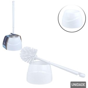 ESCOVA SANIBRISA COM SUPORTE 5208 BRANCO LIMPAMANIA