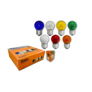 Lâmpada bolinha colorida decorativa E27 15W 127V BFH115 - Bestfer
