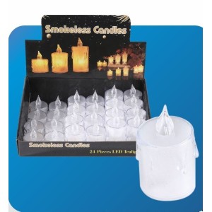 VELA DECORATIVA 6,5CM 8708 ELETRONICA 2W