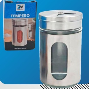 SALEIRO/PIMENTEIRO 8X5CM 8775 VIDRO 2W