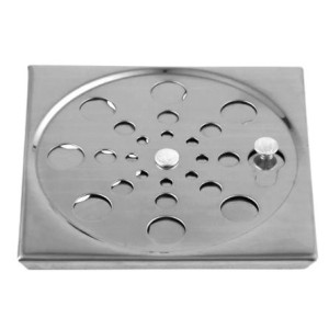 GRELHA QUAD. 150MM 200004 - ABRE E FECHA AÇO INOX OVERTIME