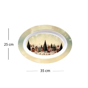 TRAVESSA MELAMINA YX4017 OVAL FLORESTA RIO MASTER
