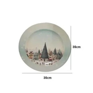 PRATO MELAMINA 35CM YX4016 REDONDO FLORESTA RIO MASTER