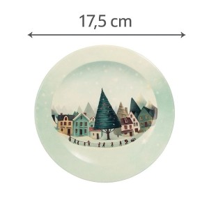 PRATO MELAMINA 18CM YX4015 REDONDO FLORESTA RIO MASTER