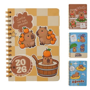 AGENDA A6 168 FOLHAS 14X19CM RMT5692 CAPIVARA RIO MASTER