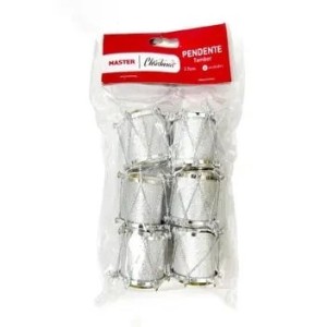 KIT TAMBOR 6PÇS 3CM WF6-9476 GLITTER RIO MASTER