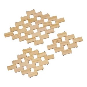 JOGO DE ESTEIRINHA DECORADA C/3PÇS ELIZO