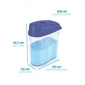 PORTA SABÃO EM PÓ 012.012.016 AZUL NITRON