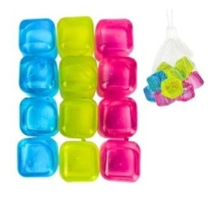 CUBO PARA GELO DE PLASTICO 12 PCS 2,5CM TOP0721 DL FESTAS