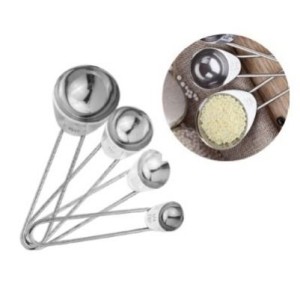 KIT COLHER DE MEDIDAS 4 PCS - ACO INOX CONF450 DL FESTAS