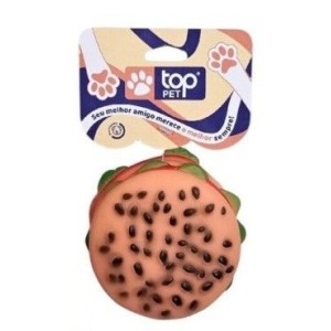 MORDEDOR P PET HAMBURGUER 7.5X4.5CM TOPET0014 DL FESTAS