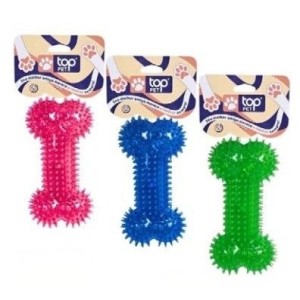 MORDEDOR P PET OSSO ESPINHO TRANSPARENTE 17X7.5CM TOPET0021 DL FESTAS