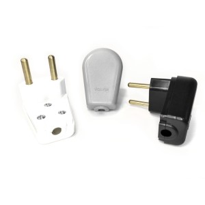 PLUGUE C/PRENSA CABO MACHO 90 LONGIT. 2P 20A CINZA EMB IND V-103CZ VOLTIM