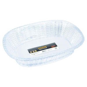 CESTO PORTA PÃO OVAL TRANÇA CRISTAL K12 KEITA