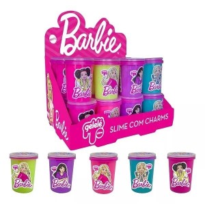 GELELE SLIME POTE 180G BARBIE 3942 DOCE BRINQUEDO
