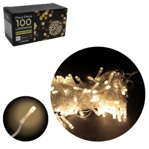 PISCA PISCA 100 LAMPADAS 127V NW009NC1001 LED BRANCO QUENTE 8F FIO TRANSP.NEWWAY