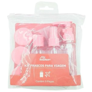 KIT FRASCOS PARA VIAGEM COM 6 PEÇAS MG-9296 COLOR MEGAGIFT