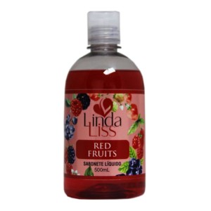 SABONETE LIQUIDO 500ML - RED FRUITS LINDA LISS