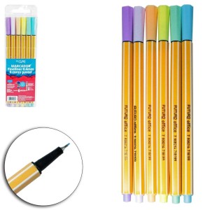 MARCADOR FINELINER 0.4MM 6 CORES FO272201 PASTEL
