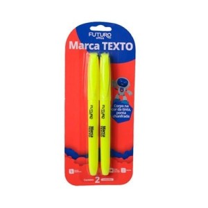 MARCA TEXTO 2PÇS FO272208 AMARELO FUTURO