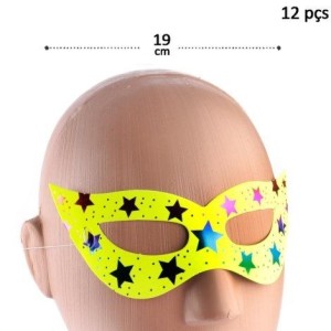 MÁSCARA DE CARNAVAL 12 PEÇAS MOD-461 DECORADA SORTIDOS