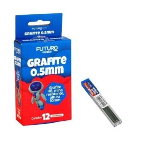GRAFITE PARA LAPISEIRA FE102200 0,5MM HB COM 12 TUBOS