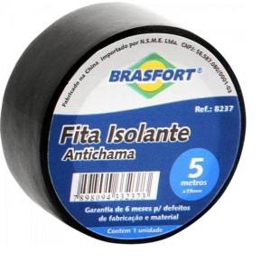 Fita isolante antichama 5m 8237 - Brasfort