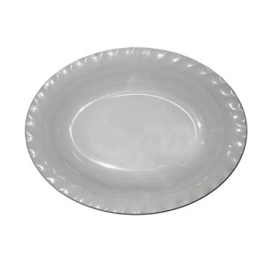 Travessa oval funda branca 30x23cm 29087bb - Bestfer