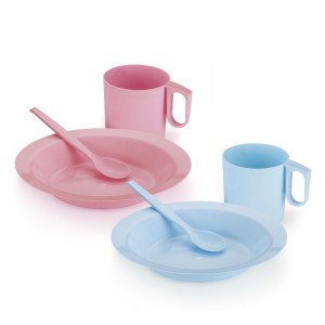 CONJUNTO MERENDA ESCOLAR 1272 PLÁSTICO COLOR PLASNORTHON