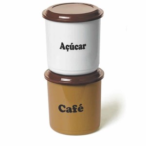 Conjunto de mantimentos 2 peças 1300ML café açucar  178 - Ercaplast