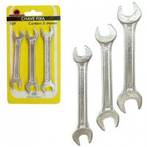 Chave fixa 8x9 10x11 12x13mm 3 peças 709 - Daler