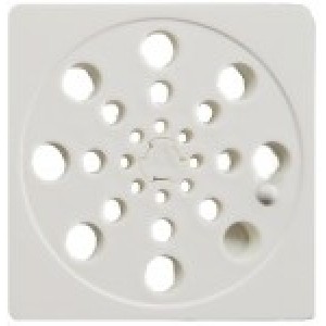 Grelha Quadrada Branca 100mm Abre/Fecha 180003 - Overtime