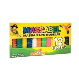 Massinha Para Modelar 130gr - 12 Cores  5063 - Massabel