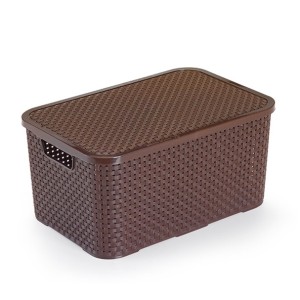 Caixa Rattan Marrom 15l CR1902 - Monte Líbano