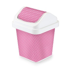Lixeira Decorado 3L Basculante POA  Rosa  LD1755 - Monte Libano