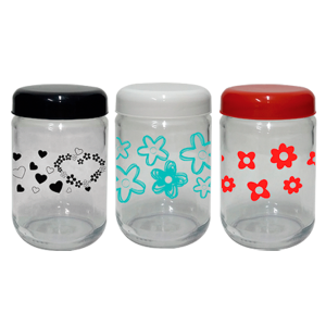 Pote Berlim Tampa Colorido Decorado 600ml  0209 - UD Brasil