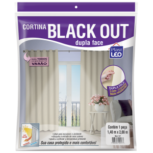 Cortina Black-Out Dupla Face 1,40 X 2.00M  297 - Plast Leo