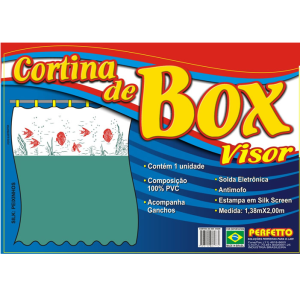 Cortina Box Visor Peixinho 17004 - Perfetto