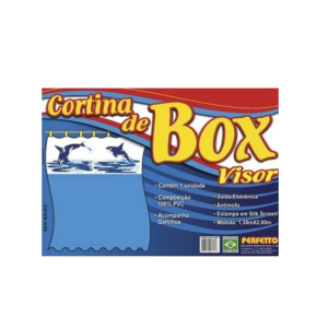 Cortina de Box Visor Baleia  17002 - Perfetto