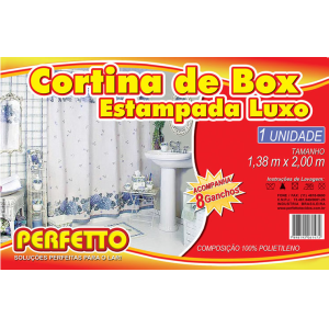 Cortina Para Box  147 Luxo Estampada