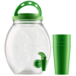 Pote Torneira Achatado LIM 3000ml  Com 4 peças  3974 - Bandeirante