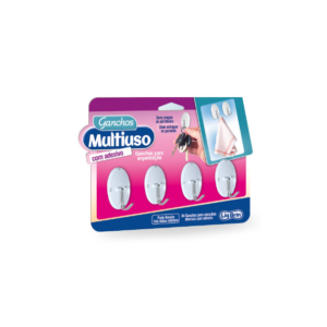 Gancho multiuso Pequeno Com 4 Peças  0365 - Plasbrink