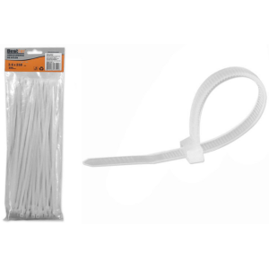 Abraçadeira de nylon branca 2,5x80mm 100un BFH1621 - Bestfer