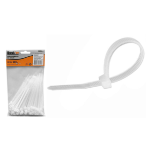 Abraçadeira nylon branca 4,8x300mm BFH1631 100un - Bestfer