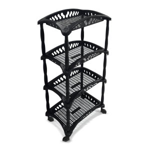 Organizador Vertical Telado Quadrado Preto  25614 - Arqplast