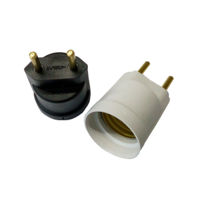 bocal para lampada  com plugue preto  V-58PT - Voltim