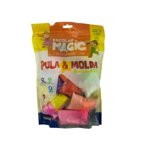 Massa EVA Pula e Molda 15 Cores 150g - Magic Kids