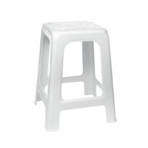 Banqueta Alta Branca  6820 - INPLAST