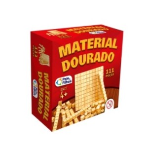 Material Dourado C/ 111 PCS - MADEIRA  2922 - PAIS E FILHOS